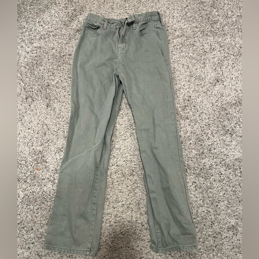 Olive green jeans
